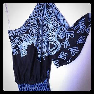 Rampage Attractive One Shoulder Bead Embellished Dressy Blouse